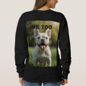 Customized with 2 and text sweatshirt (Rückseite)