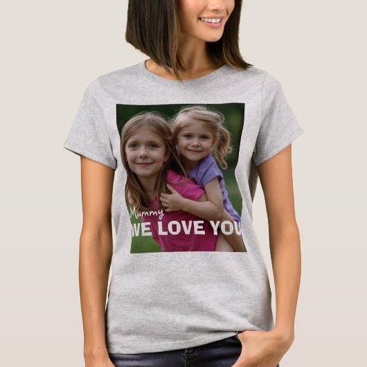 Customized with 2 and text T-Shirt (Vorderseite)