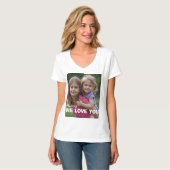 Customized with 2 and text T-Shirt (Vorderseite Vollansicht)