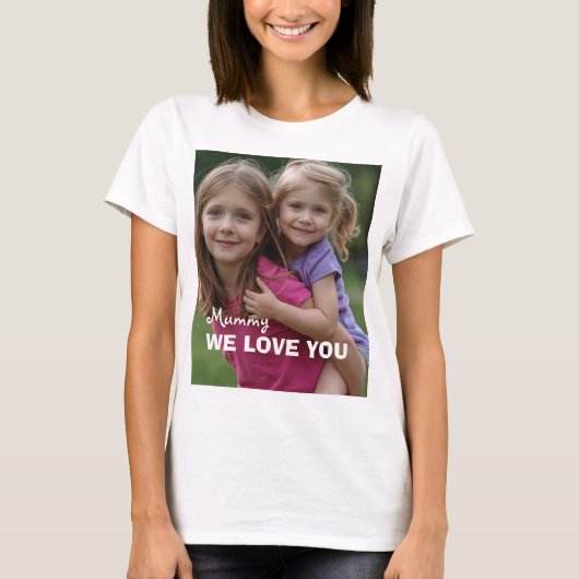 Customized with 2 and text T-Shirt (Vorderseite)
