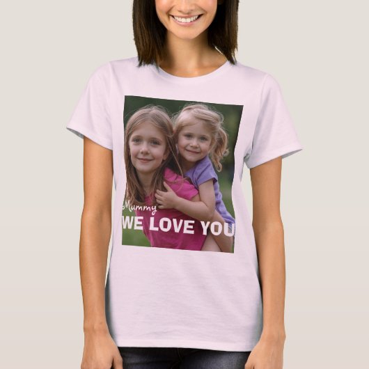 Customized with 2 and text T-Shirt (Vorderseite)