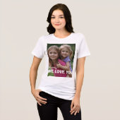 Customized with 2 and text Tri-Blend shirt (Vorderseite voll)