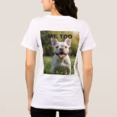 Customized with 2 and text Tri-Blend shirt (Rückseite)