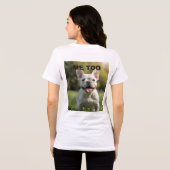 Customized with 2 and text Tri-Blend shirt (Rückseite voll)