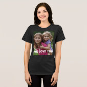 Customized with 2 and text Tri-Blend shirt (Vorderseite voll)