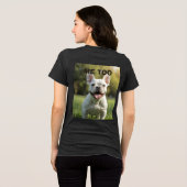 Customized with 2 and text Tri-Blend shirt (Rückseite voll)