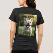 Customized with 2 and text Tri-Blend shirt (Rückseite)