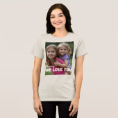 Customized with 2 and text Tri-Blend shirt (Vorderseite voll)