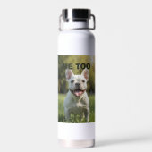 Customized with 2 and text trinkflasche (Rückseite)