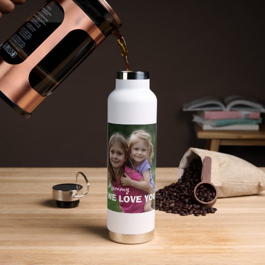 Customized with 2 and text trinkflasche (Kaffee (gedreht))