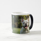 Customized with 2 and text verwandlungstasse (VorderseiteRechts)