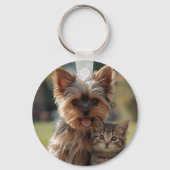 Customized with two photos schlüsselanhänger (Rückseite)