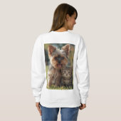 Customized with two photos sweatshirt (Schwarz voll)