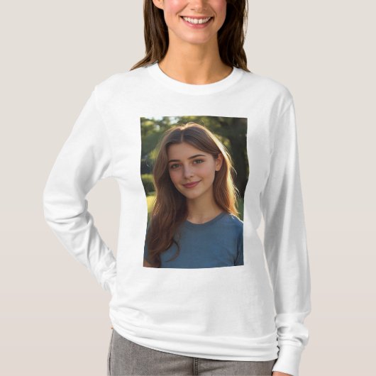 Customized with two photos T-Shirt (Vorderseite)