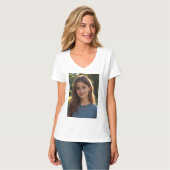 Customized with two photos T-Shirt (Vorderseite Vollansicht)