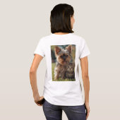 Customized with two photos T-Shirt (Schwarz voll)