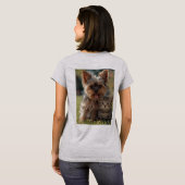 Customized with two photos T-Shirt (Schwarz voll)