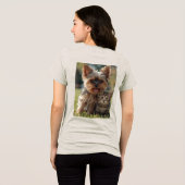 Customized with two photos Tri-Blend shirt (Rückseite voll)