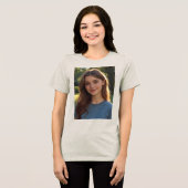 Customized with two photos Tri-Blend shirt (Vorderseite voll)