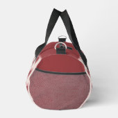 Customized Y2K Heart in Bordeaux Pink Retro Duffle Bag (Rechts)