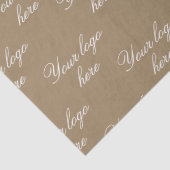 Customized Your Own Logo Stylish Modern Minimal  Seidenpapier (Detail)