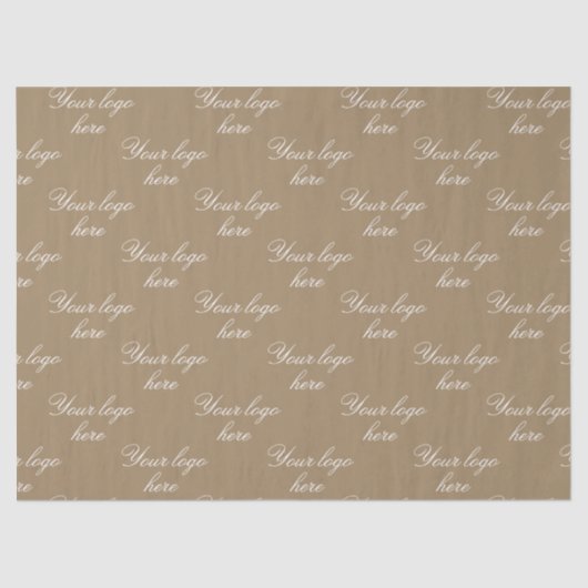 Customized Your Own Logo Stylish Modern Minimal  Seidenpapier (Vorderseite)