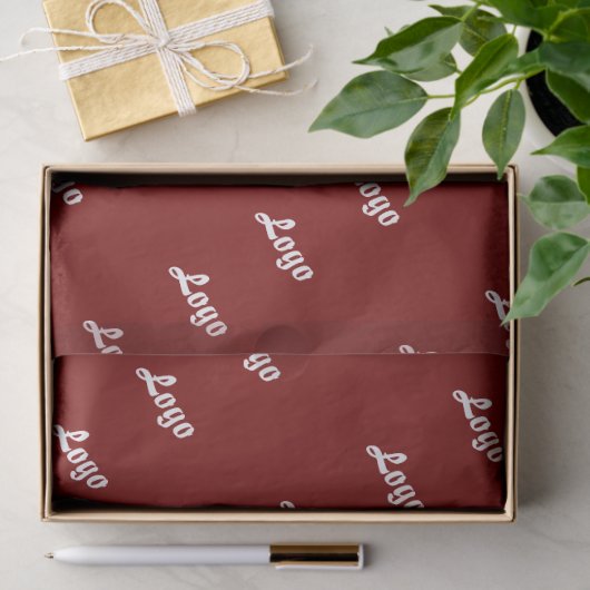 Customized Your Own Logo Stylish Modern Minimal Seidenpapier (Geschenk)