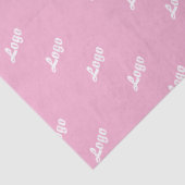 Customized Your Own Logo Stylish Modern Minimal Seidenpapier (Detail)