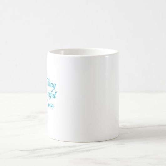 Customized Your Own Quotes Stylish Modern Minimal  Kaffeetasse (Mittel)