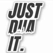 Customizing: Just Dua es islamisches Gebet beten D Aufkleber (Vorderseite)