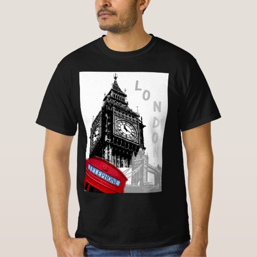 Customizing London Big Ben Clock Tower Trendy T-Shirt (Vorderseite)