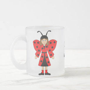 Customizing Me — Mädchen in Lady Bug Kostüme Mattglastasse