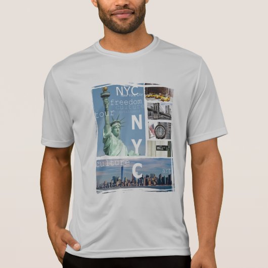 Customizing New York City Manhattan Nyc Liberty T-Shirt (Vorderseite)