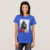 Customizing Royal Blue London Big Ben Clock Tower T-Shirt (Vorne ganz)