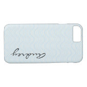 CustomName Blue Stripes Case-Mate iPhone Hülle (Rückseite (Horizontal))
