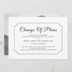 CustomPhoto Änderung von Plänen Zurückgestellte An Einladung