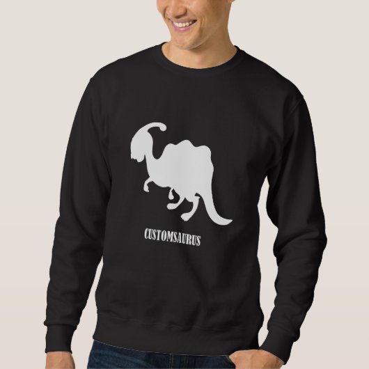 Customsaurus Dinosaur Party Sweatshirt (Vorderseite)