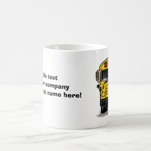 customschoolbuswithstopsignmug kaffeetasse (Mittel)