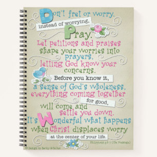 CustomSpiral-Notebook/Prayer-Journal Notizblock