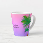 CustomText/ Tropical Kawaii Toucan Beach Rainbow Milchtasse (Rechte Ecke)