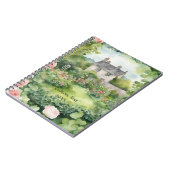 Custon Ästhetische Wasserfarbe Irische VIllage-Hüt Notizblock (Linke Seite)