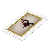 Custon Foto Christmas Chic Simple Typografie Magnet (Linke Seite)