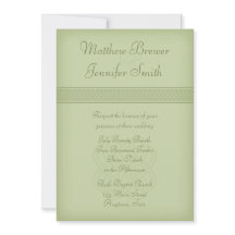 Custon Green Irish Celtic Knot Wedding Einladung