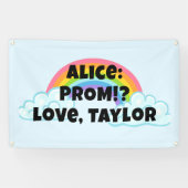 Custon Rainbow Prom Proposal Banner (Horizontal)