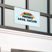 Custon Rainbow Prom Proposal Banner (Äußeres Gebäude)