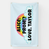 Custon Rainbow Prom Proposal Banner (Vertikal)