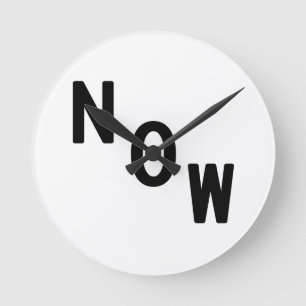 Custume stoppen jetzt ab runde wanduhr