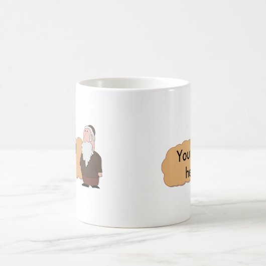 Custumizable Keramik-Tasse des jüdischen Rabbiners Kaffeetasse (Mittel)