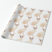 Cut Abyssinian Cat Geschenkpapier (Ungerollt)