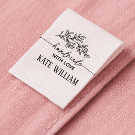 Cut and sew Handmade with love Custom Ripsband